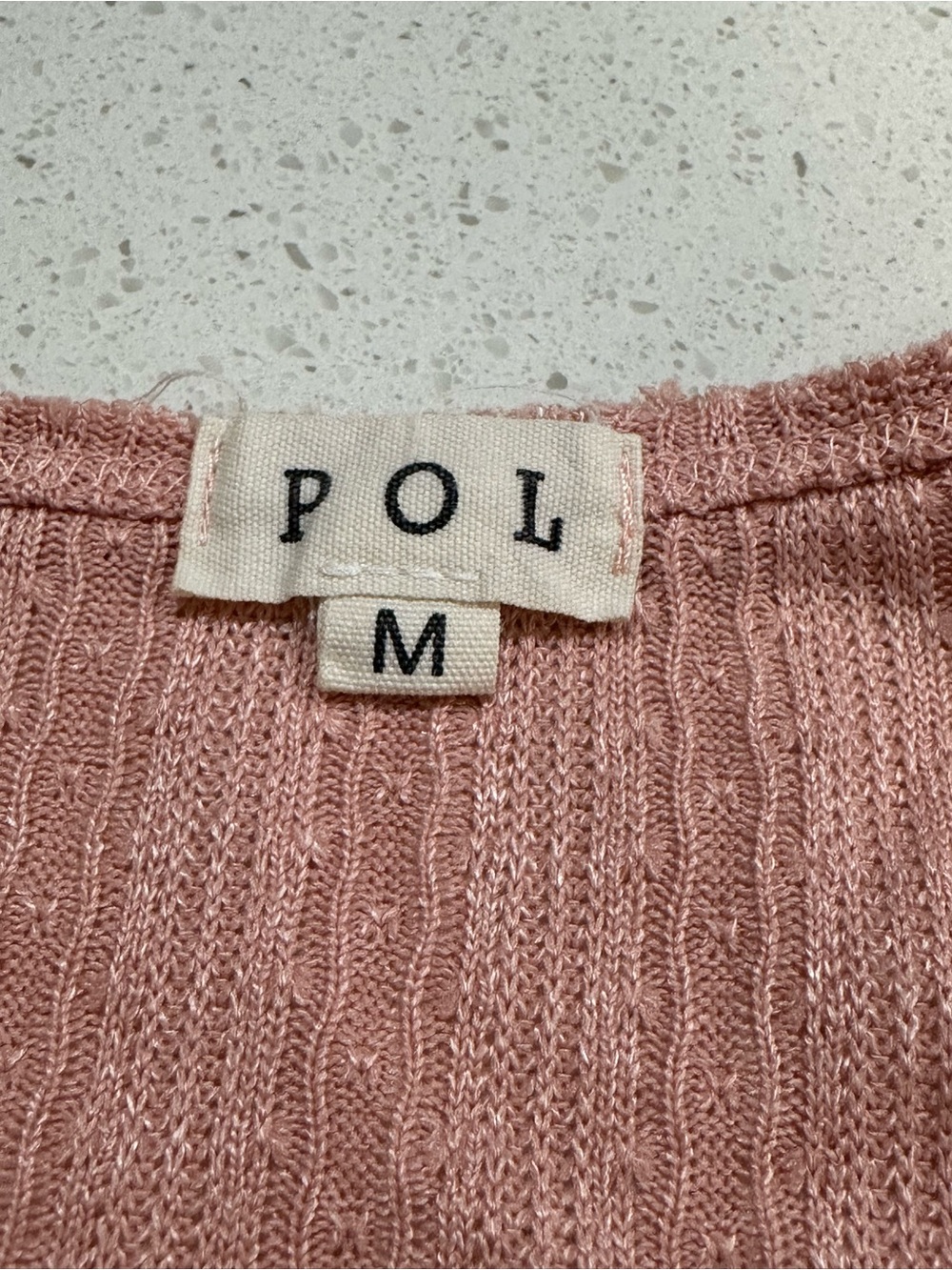 NWOT POL Pink Lace-Up Ribbed Tank Top - Picture 8 of 9